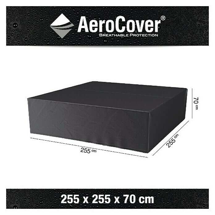 Aerocover Lounge Set Schutzhülle L x B x H 255 x 255 x 70 cm Polyester