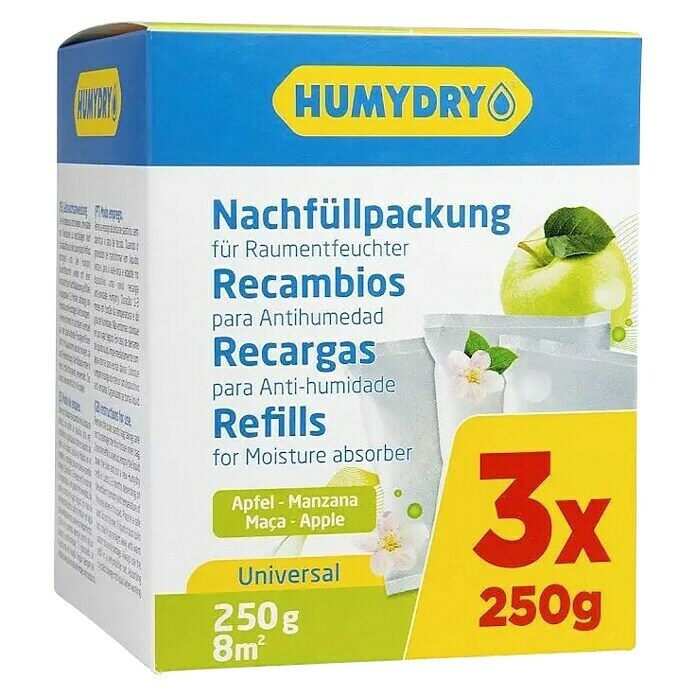 Humydry Pack De Recambios Para El Deshumidificador Antihumedad Manzana