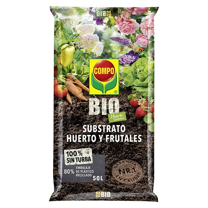 Compo Sustrato Para Huertos Y Frutales Bio 20 L BAUHAUS