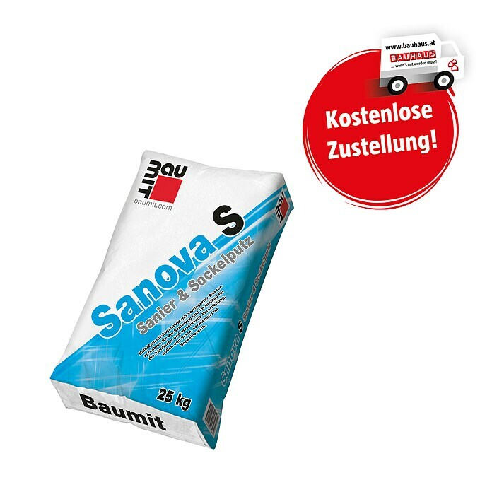 Baumit Sanierputz Sanova S 25 kg Körnung 2 mm BAUHAUS