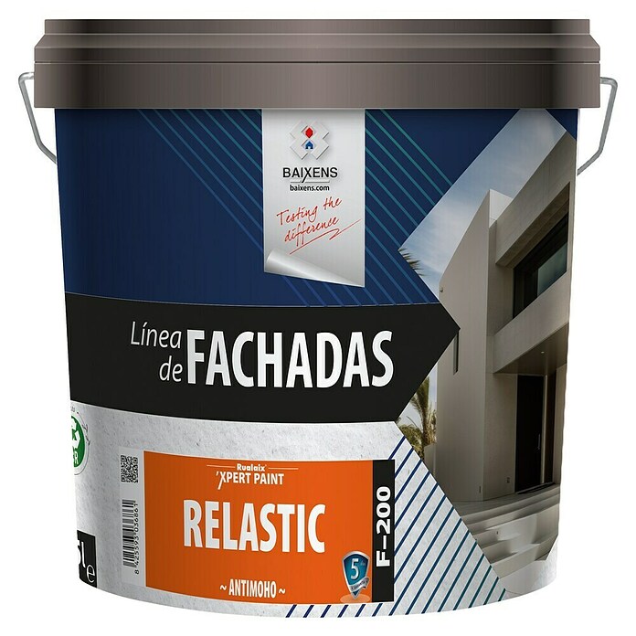 Baixens Pintura Para Fachadas Elastom Rico Liso Blanco L Mate