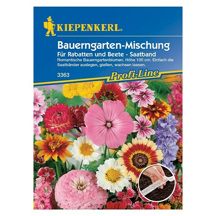 Kiepenkerl Profi Line Blumensamen Bauerngarten Saatband Verschiedene