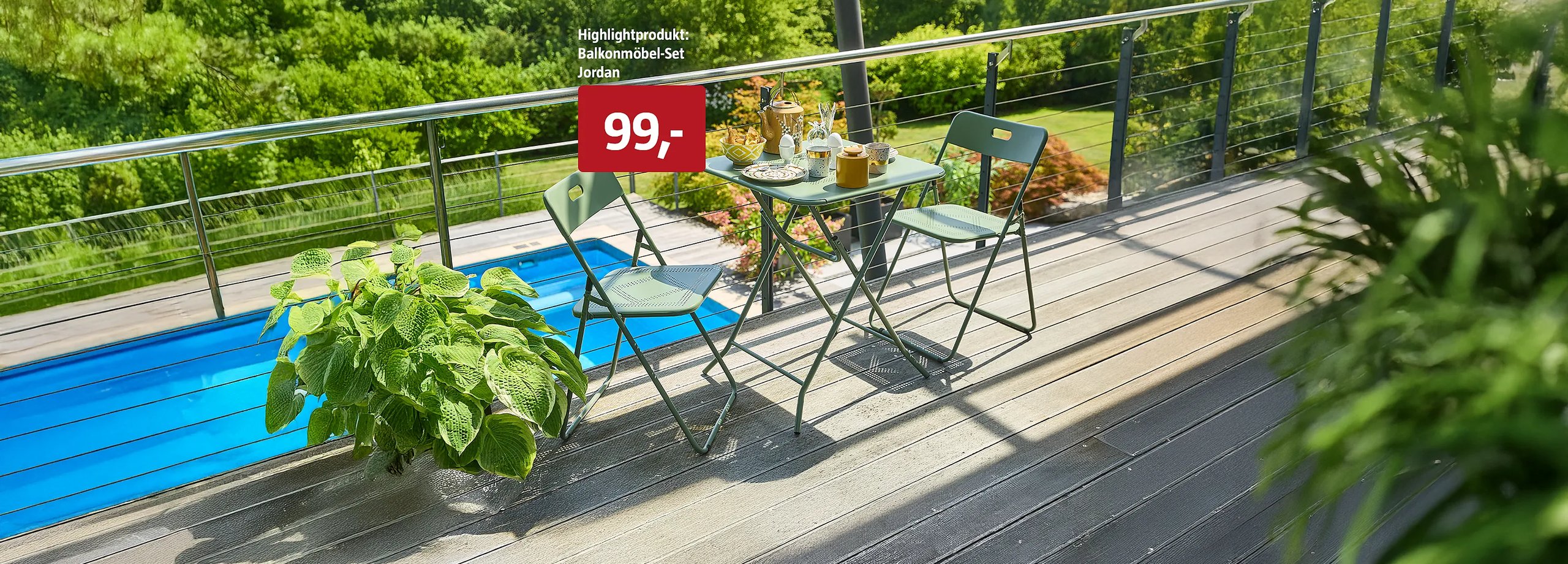 Urlaub auf dem Balkon