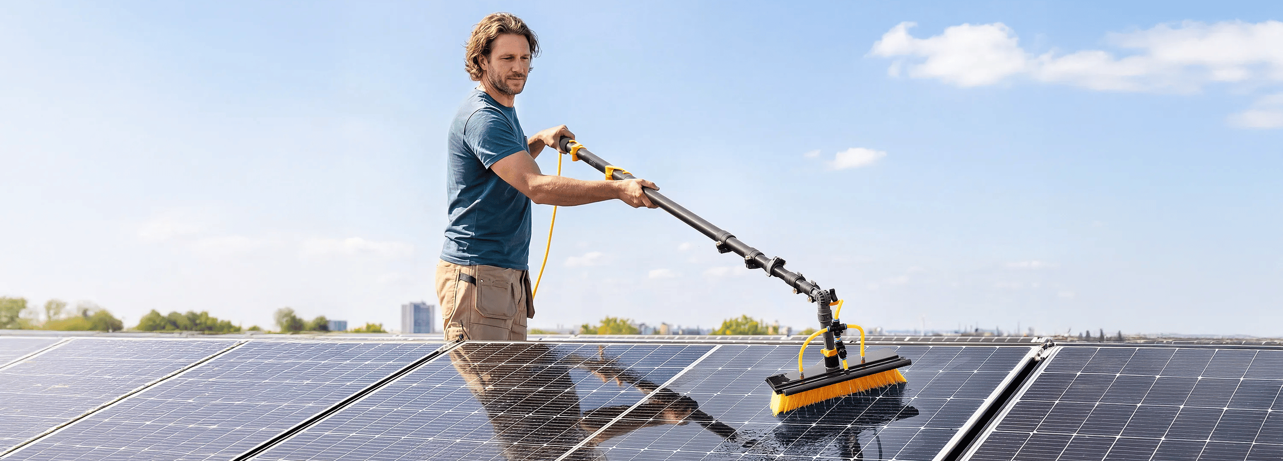 Neptun PV- & Fassenden Reinigungsset mit verschiedenen Aufsätzen