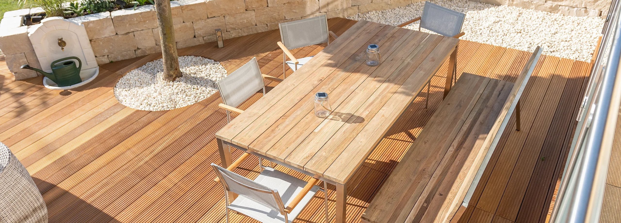 Gartentisch bauen