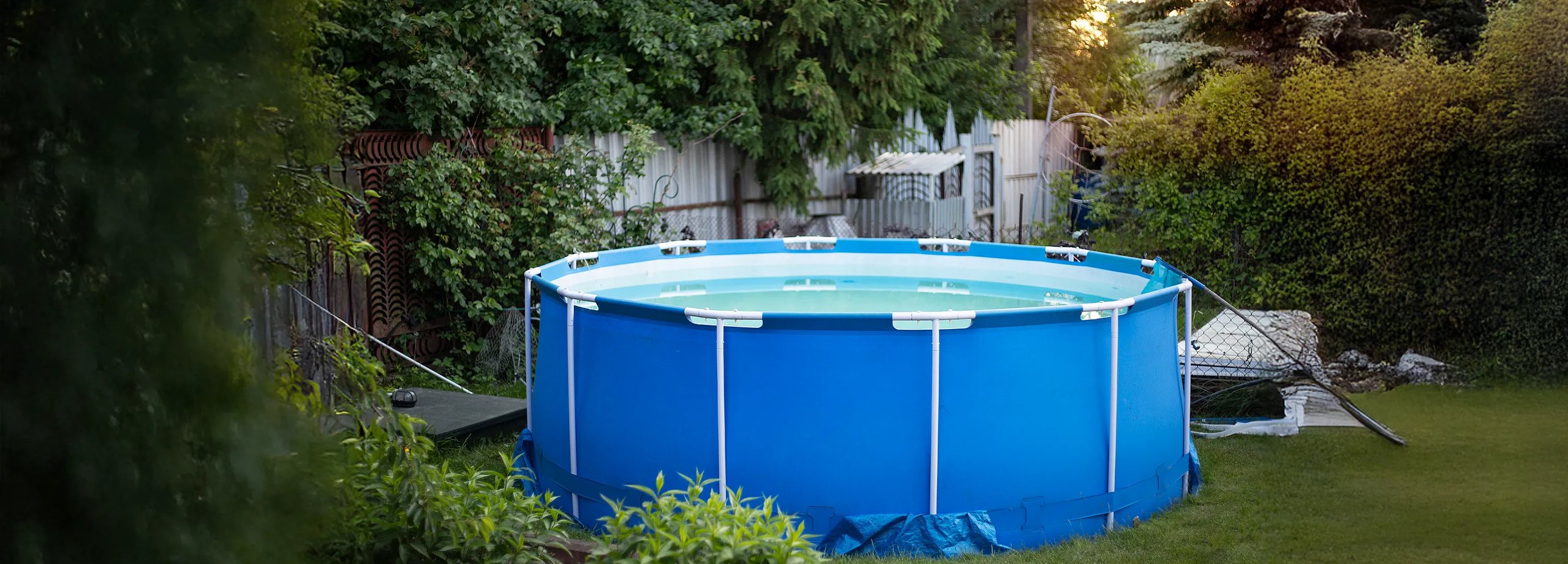 Pool aufbauen