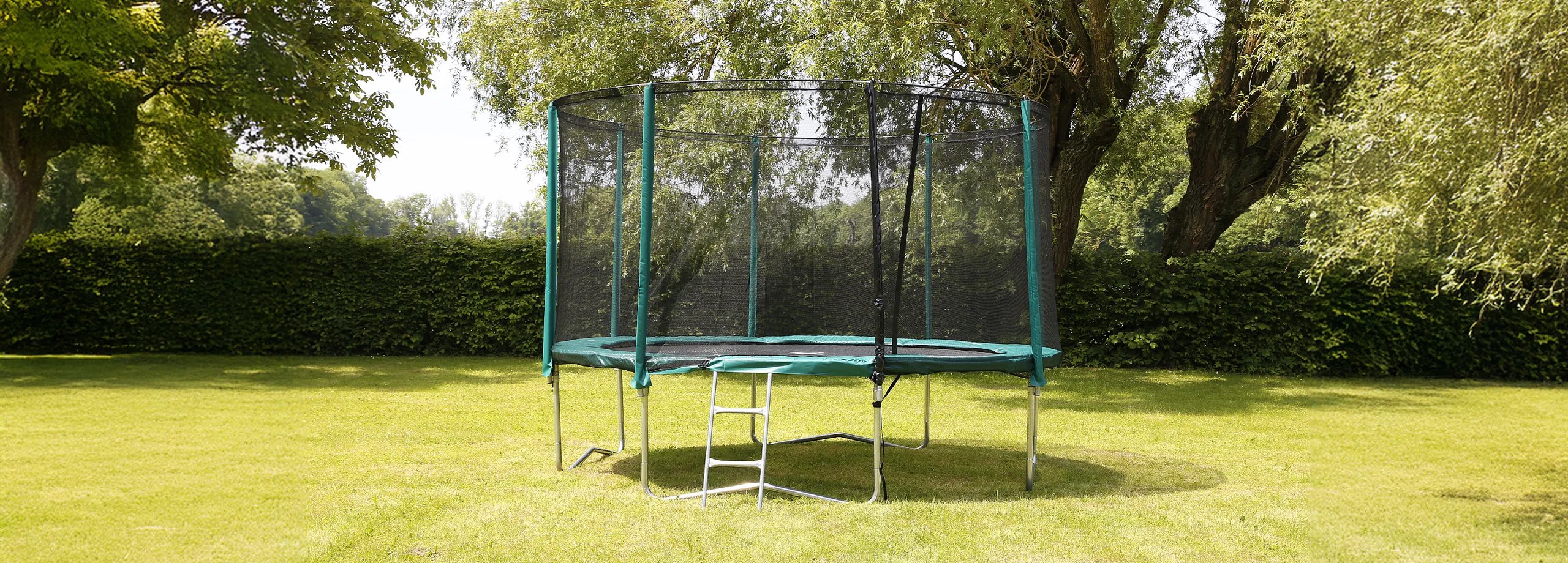 Trampolin aufbauen
