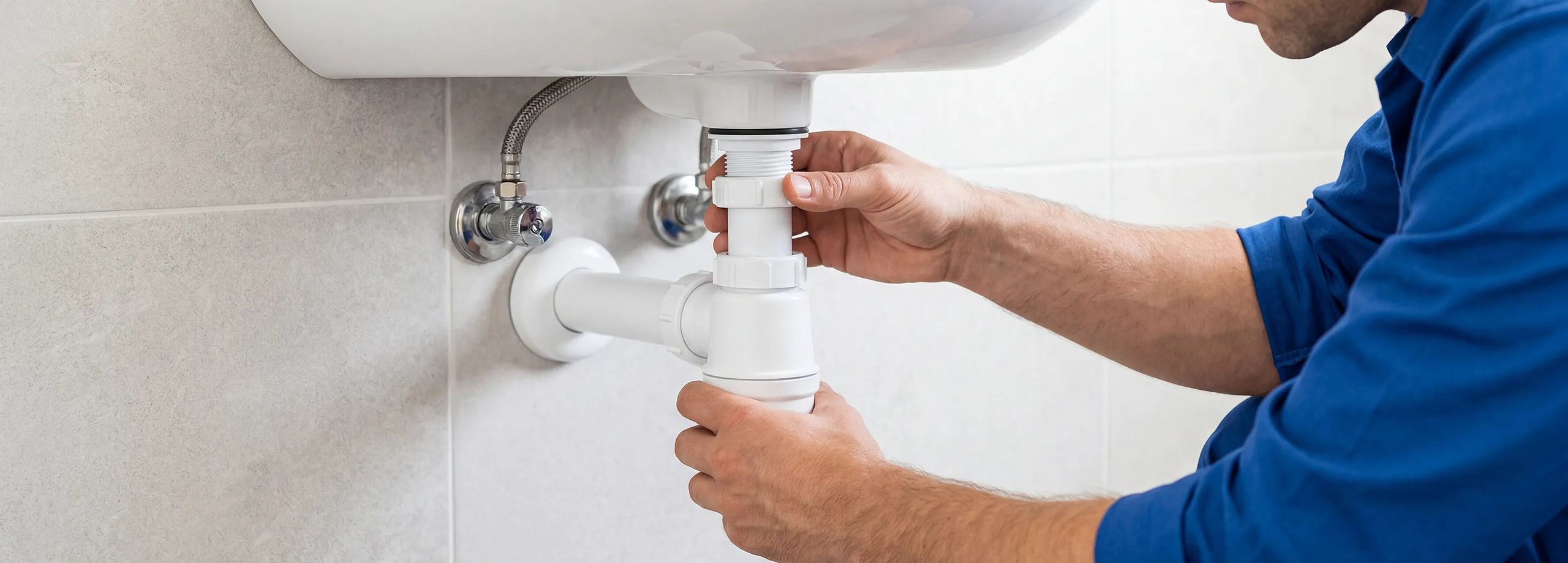 Siphon vom Waschbecken wechseln