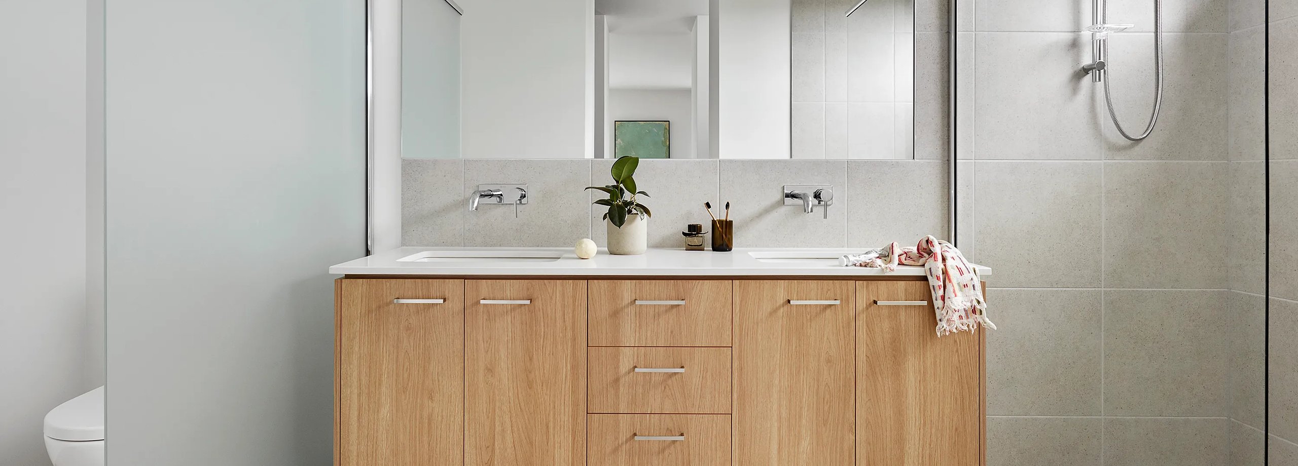 Waschtisch selbst bauen und Waschbecken anschließen