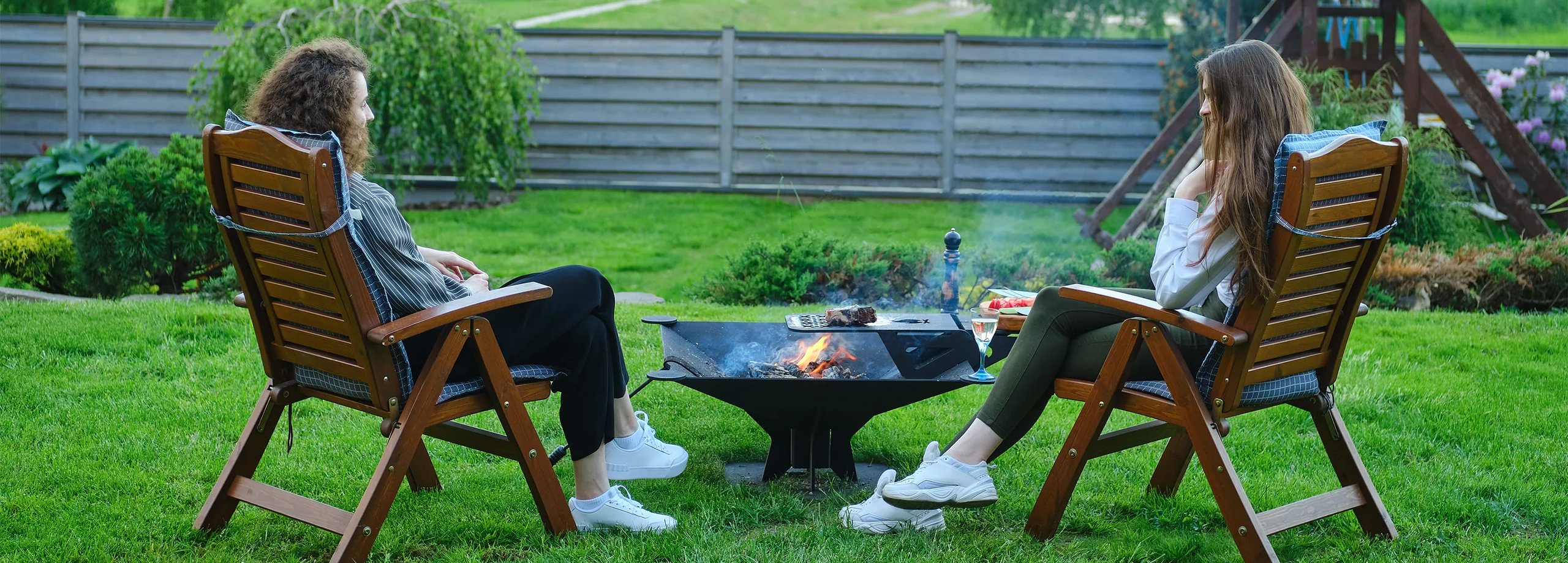 Lagerfeuer im Garten