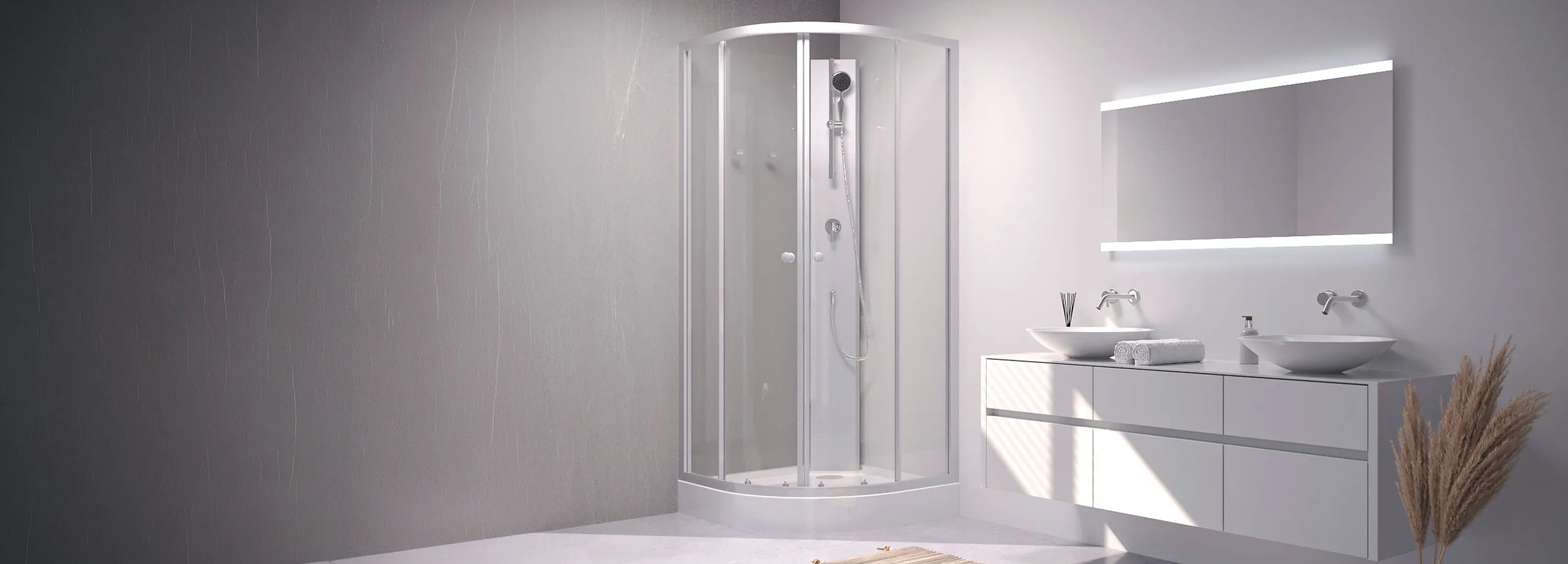 Cabina de ducha Aurlane White Sea