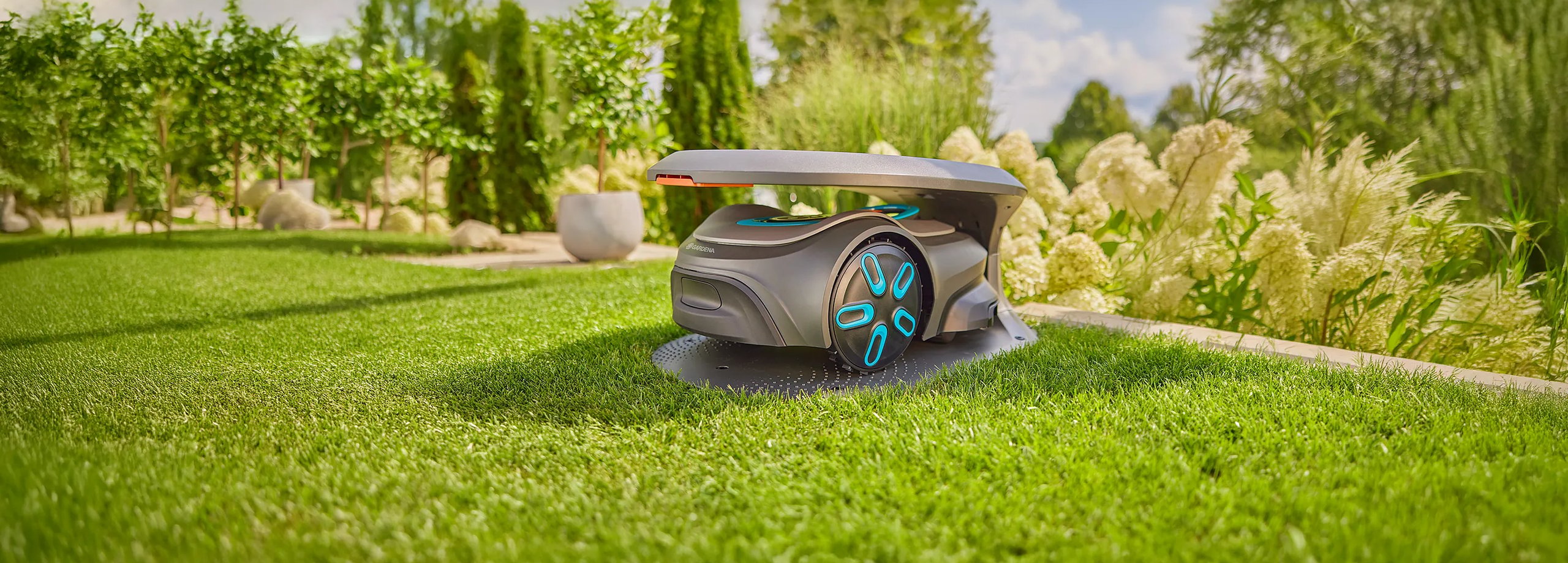 Zu den Gratis Mährobotergaragen von Gardena