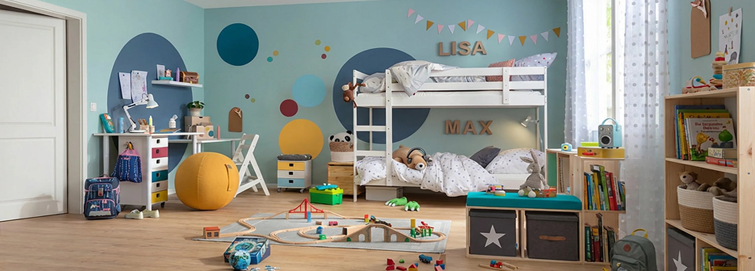 Wandfarben für das Kinderzimmer