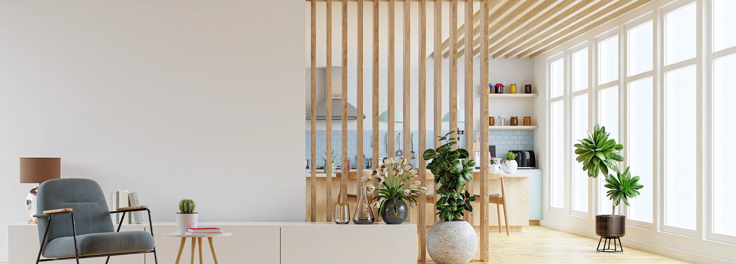 Raumteiler aus Holz selbst bauen