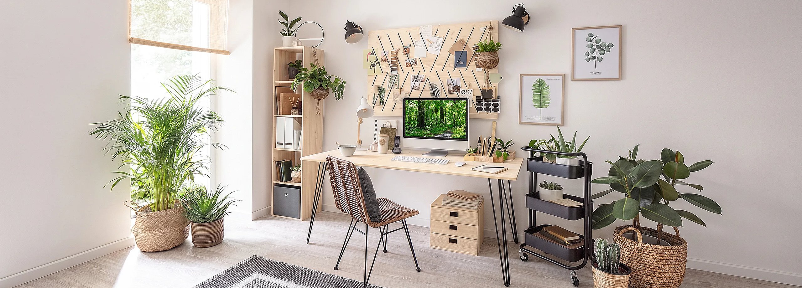 Gut eingerichtet im Home Office