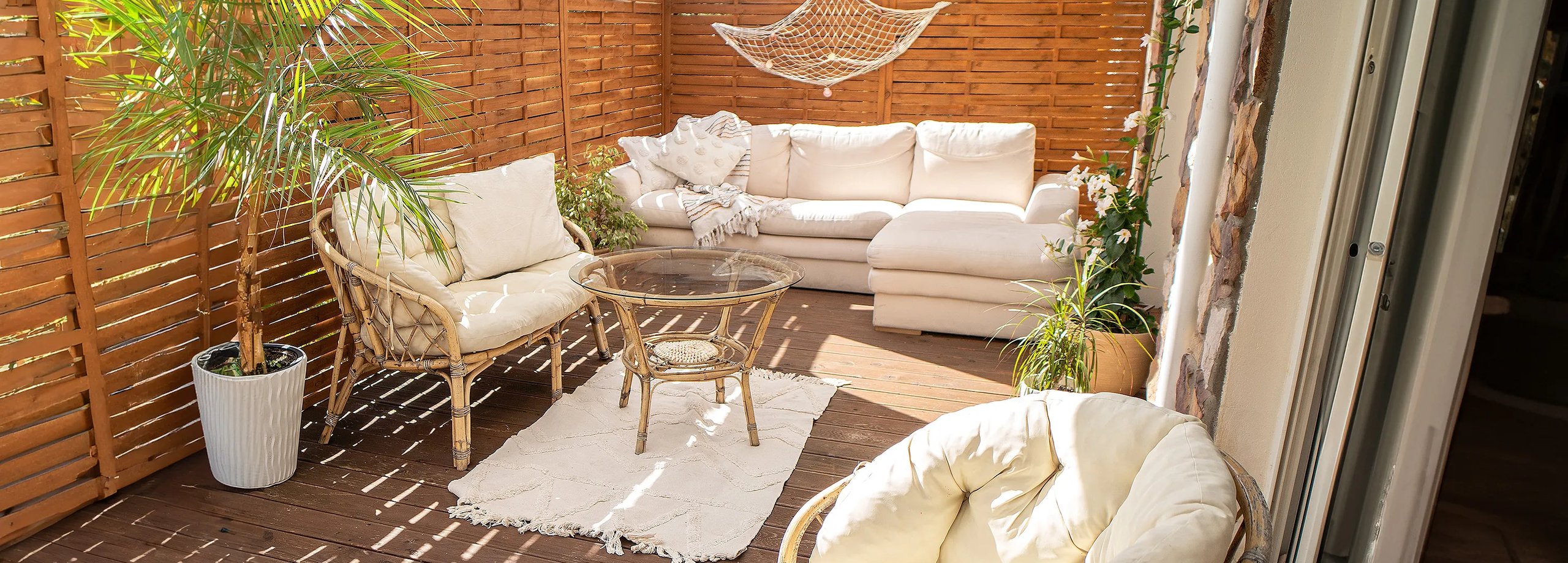 Balkon im Boho-Stil einrichten