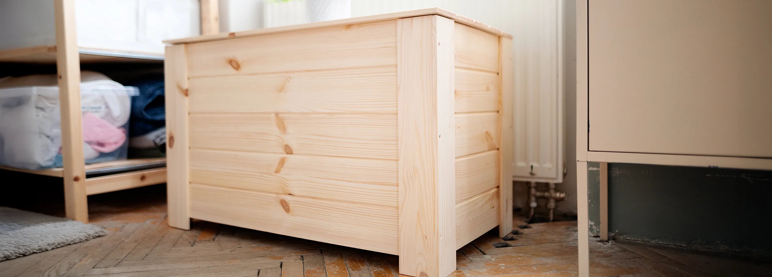 Sitzbanktruhe bauen