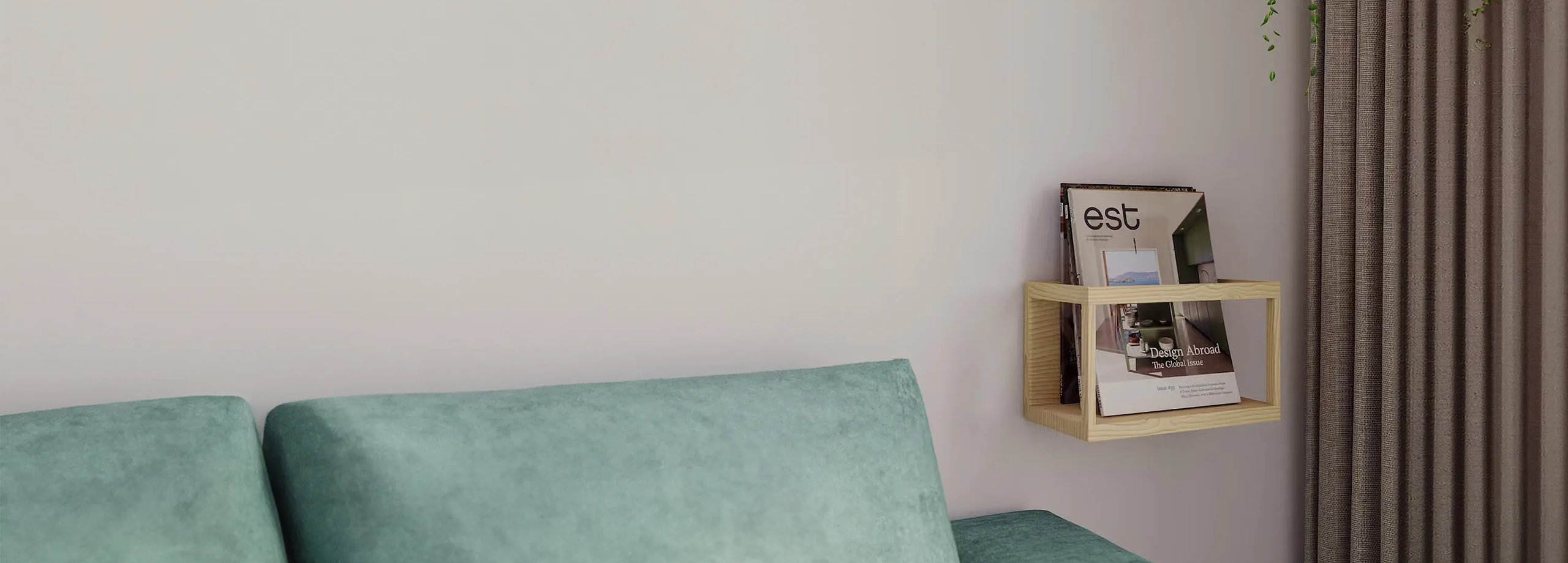 Magazin-Display an der Wand