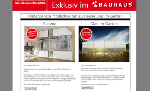BAUHAUS Raumoptimierung