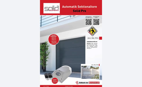 solid Elements Automatik Sektionaltore