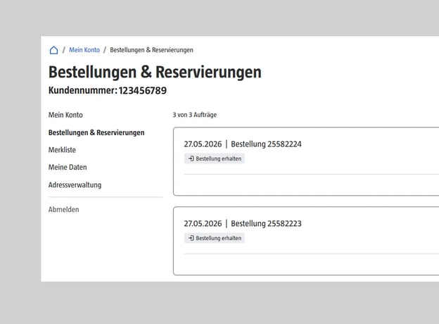 Schritt 1: Meine Bestellung finden