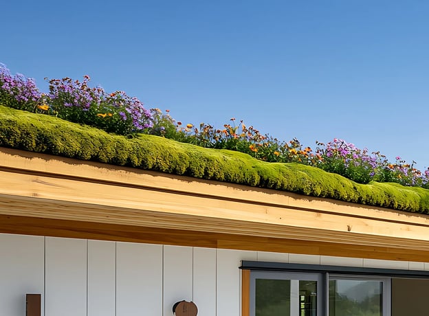 Ein Zuhause für Insekten und Vögel – das lebendige Carportdach