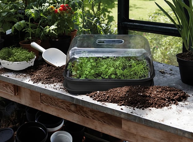 Gemüsegarten im April