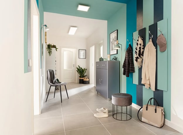 3. Urbanes & farbenfrohes Vorzimmer