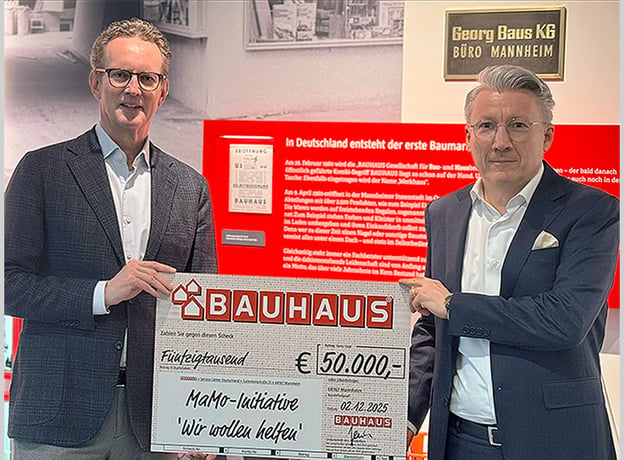 BAUHAUS unterstützt die Mannheimer Initiative „Wir wollen helfen e.V.“