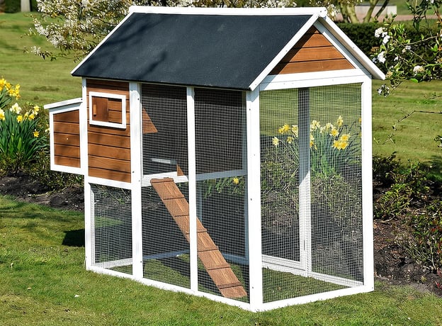 Das Bauen eines Hühnerstalls
