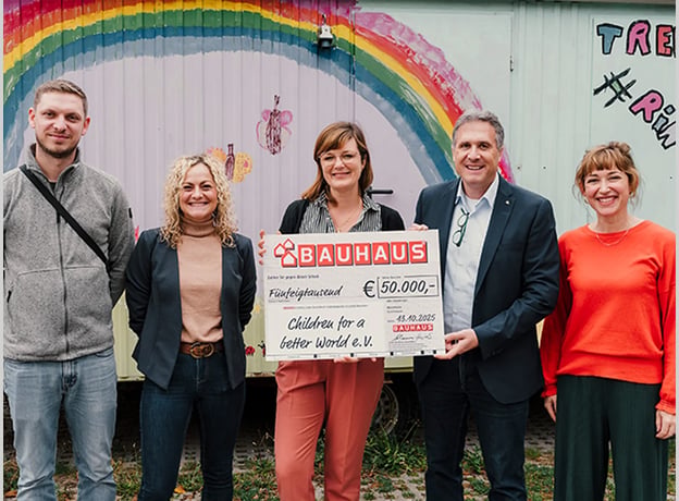 Soziales Engagement für Kinderhilfsorganisation: BAUHAUS Corporate Challenge Europe bewegt Mitarbeiter über die Landesgrenzen hinweg