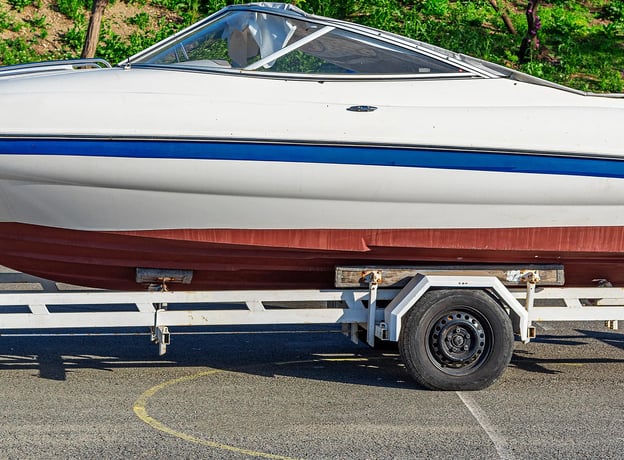 Bootstransport Auf Dem Pkw Anhnger
