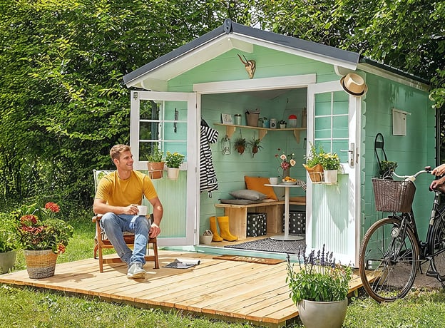 So bauen Sie Ihr Blockbohlenhaus auf