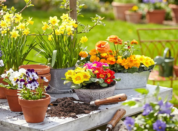 Die schönsten Farb-Kombinationen von Frühlingsblumen