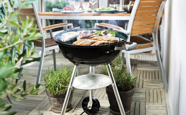 Kleine Balkongrills