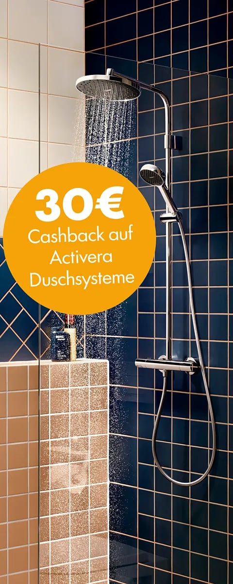jetzt hansgrohe duschsystem bei bauhaus kaufen und cashback sichern