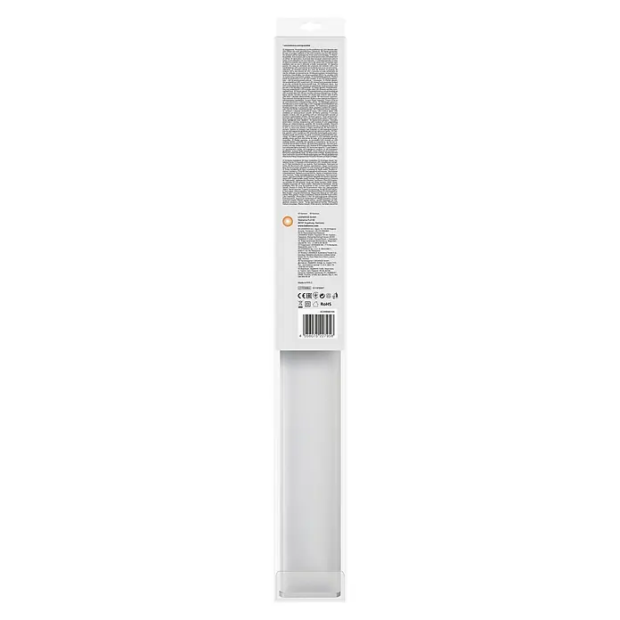 Ledvance LED-Unterbauleuchte Cabinet Corner - 7,5 W, Länge: 55 cm, Warmweiß - Verpackungsansicht einer LED-Leuchte, die Details zu Spezifikationen und Zertifizierungen zeigt.\n