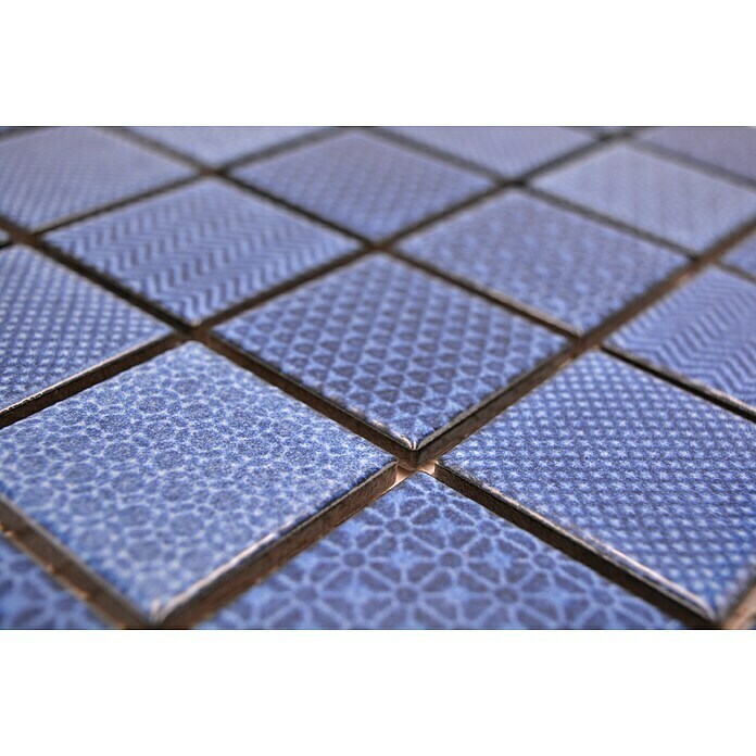 Mosaikfliese Quadrat Celadon Heritage CH C2  (29,8 x 29,8 cm, Blau, Glänzend)