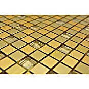 Mosaikfliese Quadrat ALF A307 (30 x 30 cm, Gold, Matt)