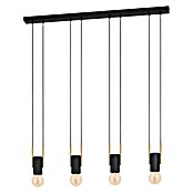 Eglo Pendelleuchte BITACHITO (40 W, L x B x H: 93 x 55 x 110 cm, Schwarz/Messing, E27) | BAUHAUS