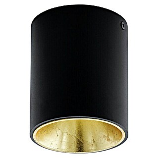 Eglo LED-Deckenleuchte rund POLASSO (3,3 W, Ø x H: 100 mm x 120 cm, Schwarz/Gold, Warmweiß)