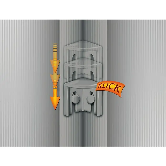 Juwel Easy Fix Frühbeet - 100 x 60 x 40 cm - Eckregal mit Klick-Mechanismus für einfache Montage. Ideal für Badezimmer oder Küche, platzsparend und praktisch.
