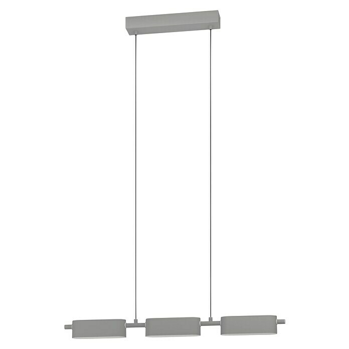 Eglo LED-Pendelleuchte ROVIRA (20,1 W, L x B x H: 77 x 50 x 110 cm, Silber, Warmweiß) | BAUHAUS