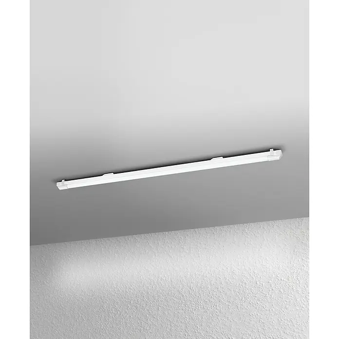 Ledvance LED-Lichtleiste Power BattenL x B x H: 120 x 4,1 x 4,8 cm, Lichtfarbe: Kaltweiß, 24 W, 220 V - 240 V - Moderne Deckenleuchte mit schlankem, weißem Design. Ideal für Büro oder Zuhause und spendet helles, gleichmäßiges Licht.