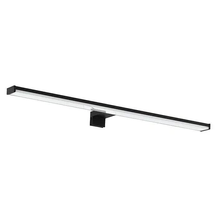 Eglo LED-Spiegelleuchte PANDELLA 2 - 11 W, L x B x H: 60 x 0 x 40 cm, Schwarz - Elegante LED-Wandleuchte in Schwarz. Das Licht ist hell und gleichmäßig, ideal für Badezimmer oder Flure und betont das moderne Design.