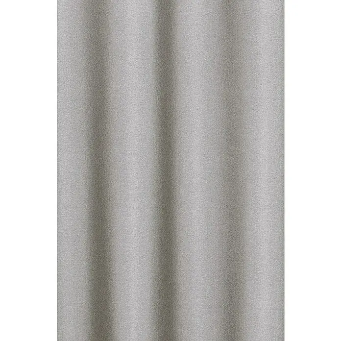 Elbersdrucke Ösenschal Lino - Dunkelbeige, B x H: 140 x 300 cm, 100% Polyester - Nahaufnahme einer eleganten, grauen Wellpappe, die durch subtile Lichteffekte eine sanfte Tiefe und Textur erhält. Ideal für moderne Designs.