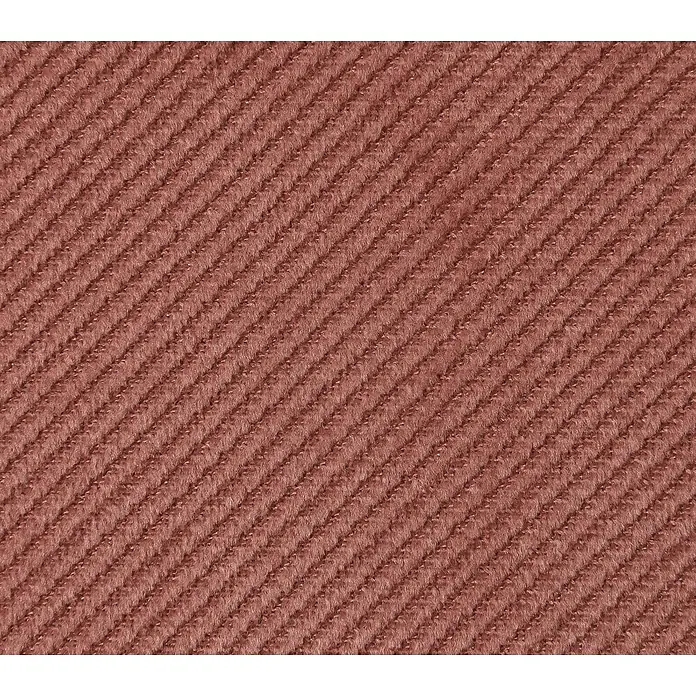 Elbersdrucke Ösenschal Cosy - Altrosa, 100% Polyester - Nahaufnahme eines diagonal gerippten, braun-rosafarbenen Cordstoffes, der seine Textur und das feine Muster hervorhebt.