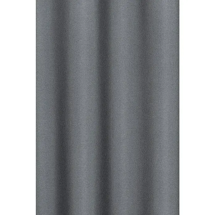 Elbersdrucke Ösenschal Lino - Anthrazit, B x H: 140 x 300 cm, 100% Polyester - Grauer, gewellter Metallhintergrund, der eine subtile Textur und ein schattiges Muster für vielseitige Designzwecke bietet.