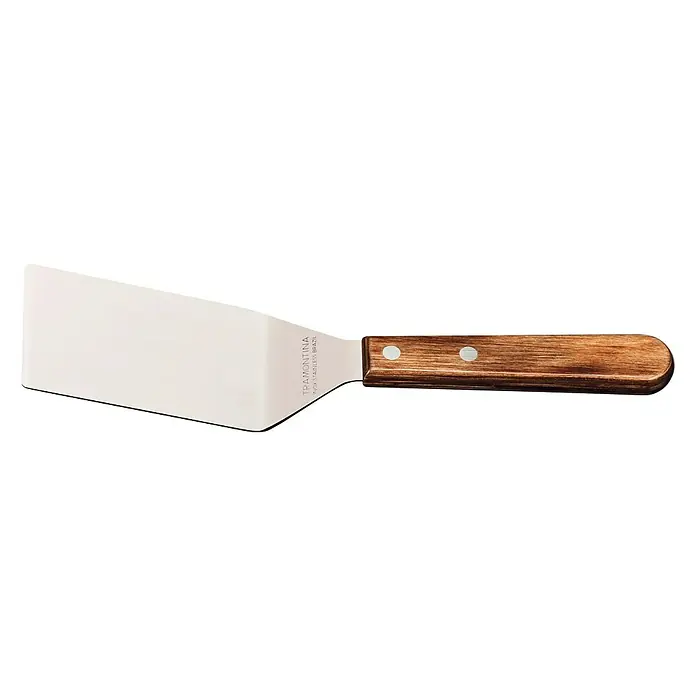 Tramontina Landhaus Grillgutwender - Länge: 25 cm - Ein Tramontina Edelstahl Pfannenwender mit Holzgriff, ideal zum Kochen und Braten. Die robuste Konstruktion sorgt für Langlebigkeit.