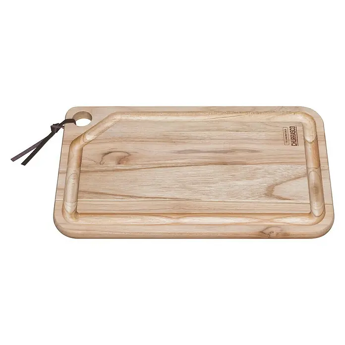 Tramontina Churrasco Schneidebrett40 x 24 x 1,8 cm, Holz - Hölzernes Schneidebrett mit Saftrille und Loch zum Aufhängen. Ideal für die Zubereitung und das Servieren von Speisen.
